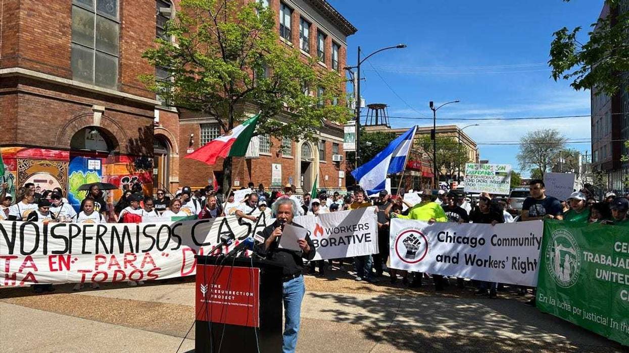 May Day rally in Pilsen