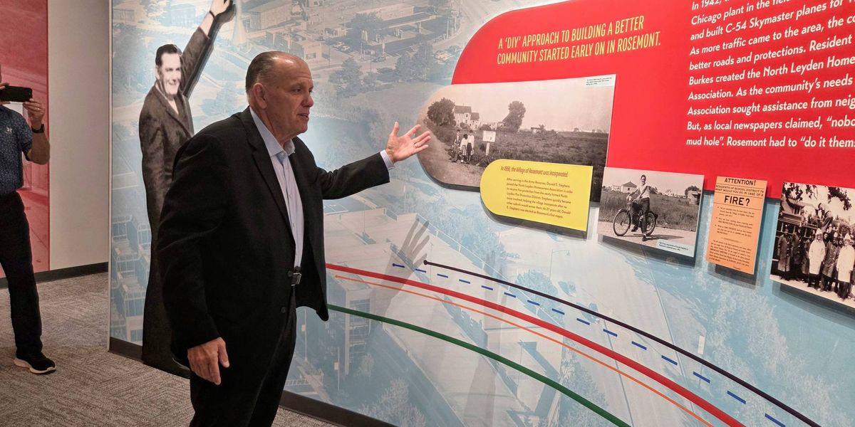 History of Rosemont and long-time mayor on display