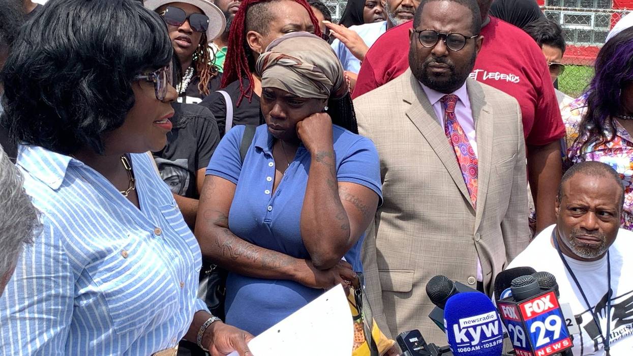 Mayor Cherelle Parker speaks about the mass shooting in Southwest Philadelphia on the night of the 4th of July, 2024.