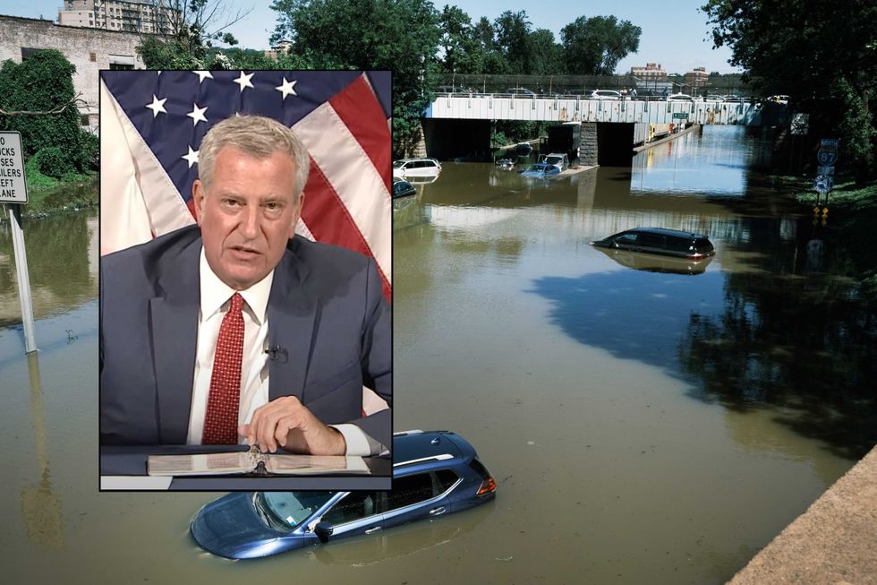 Mayor de Blasio unveiled several new measures to protect the city after Ida brought unprecedented flooding, including to the Major Deegan Expressway (pictured)