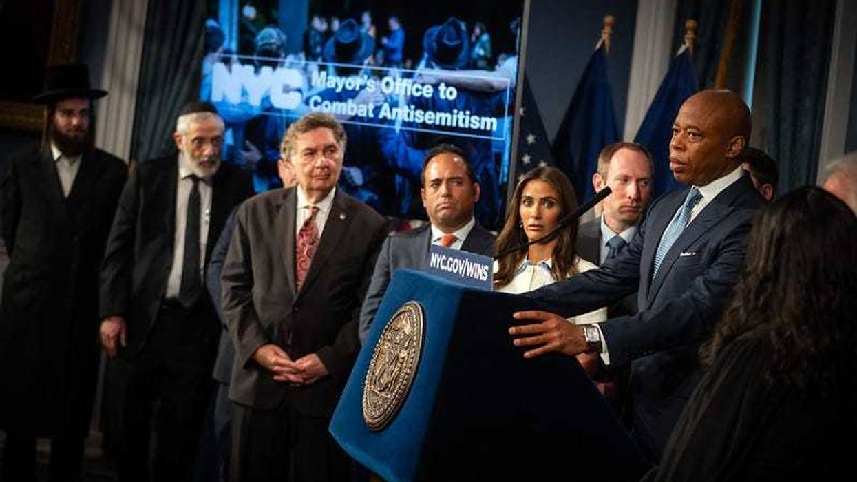 Mayor Eric Adams announces the establishment of the Mayor’s Office to Combat Antisemitism on Tuesday, May 13, 2025.