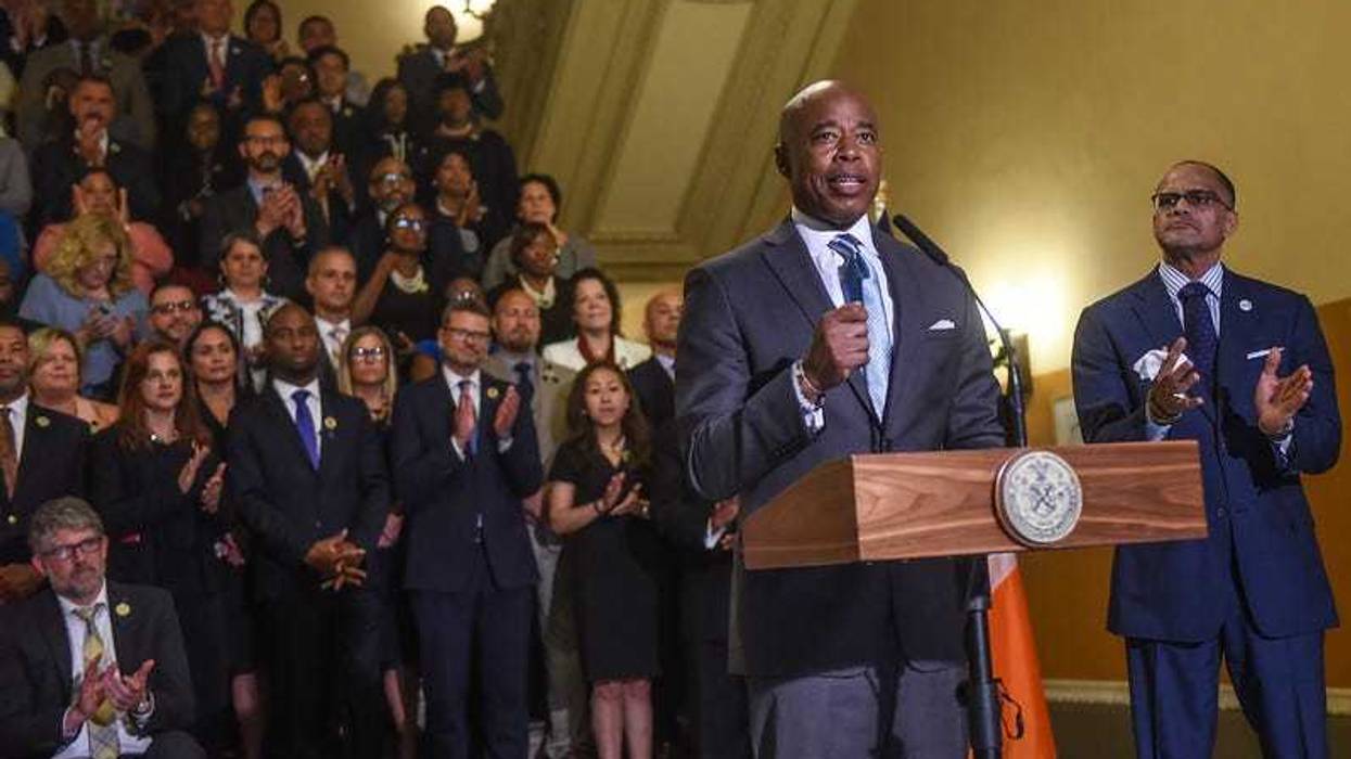 Mayor Eric Adams joins New York City Department of Education (DOE) Chancellor Banks announce the appointment of new superintendents at Tweed Courthouse on Monday, June 27, 2022.