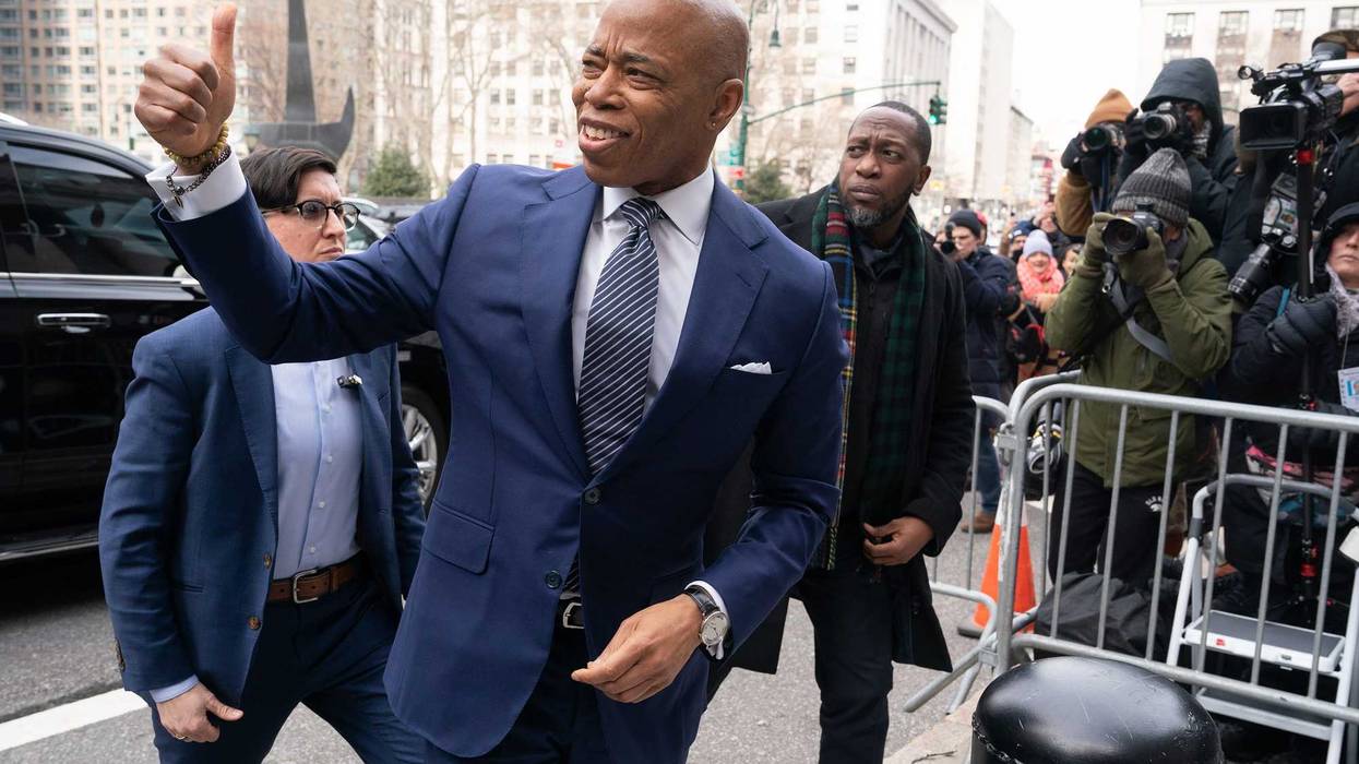 Mayor Eric Adams leaves Manhattan Federal Court on Feb. 19, 2025