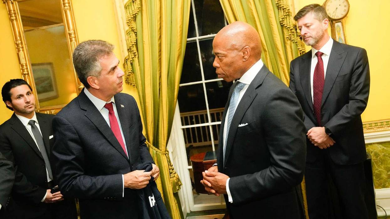 Mayor Eric Adams meets with Israeli Minister of Foreign Affairs Eli Cohen at Gracie Mansion on Tuesday, Oct. 24, 2023.