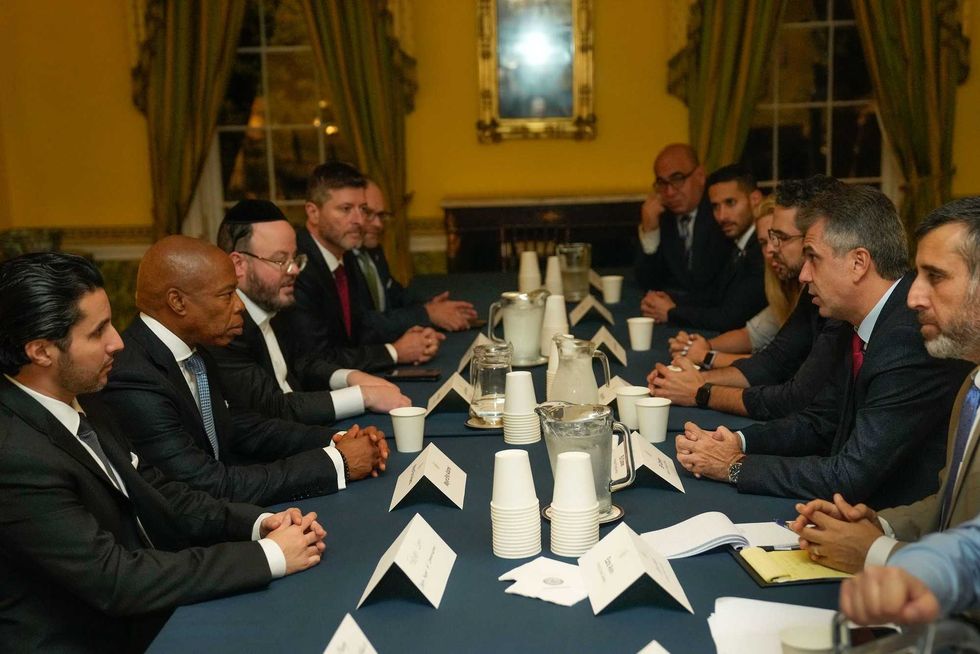 Mayor Eric Adams met with Israeli Minister of Foreign Affairs Eli Cohen and the families of hostages abducted during Hamas