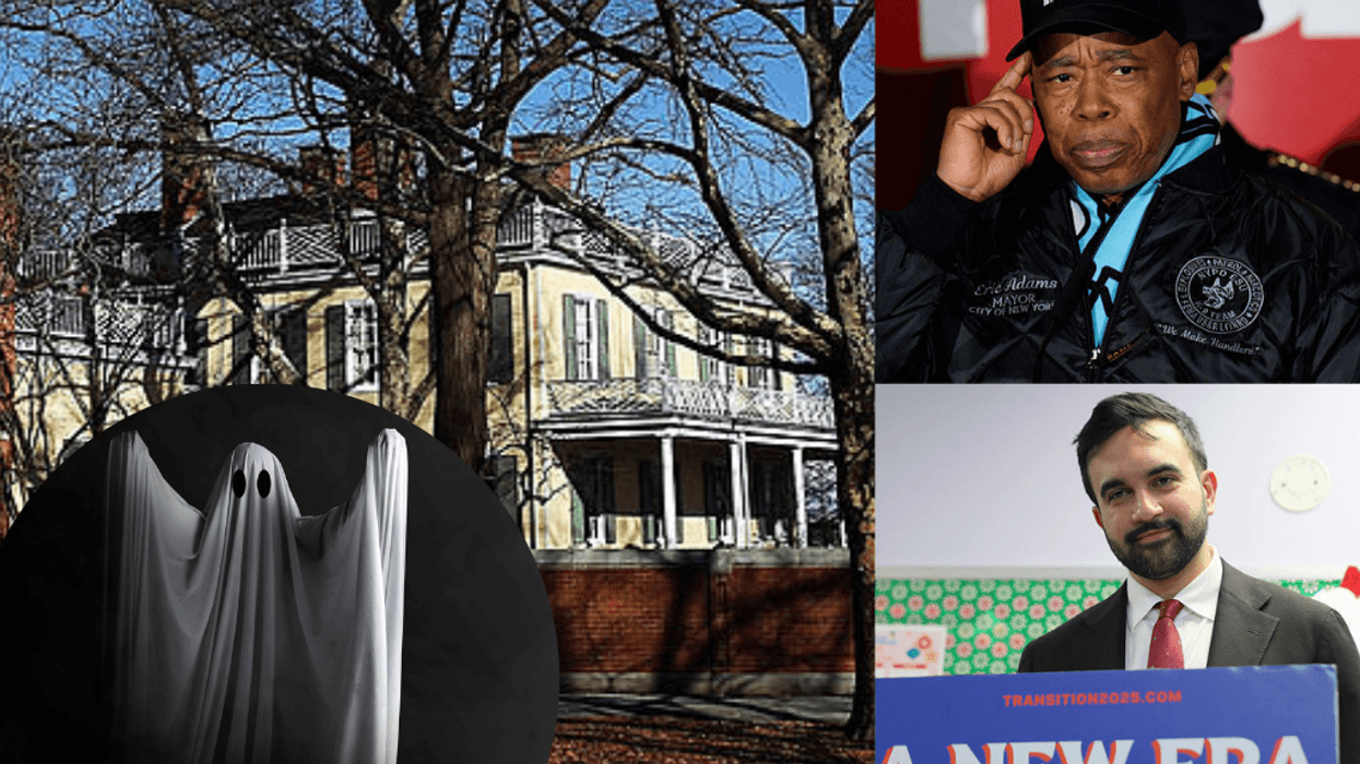 Mayor Eric Adams warned Mayor-elect Zohran Mamdani about the "ghost" he says haunts Gracie Mansion.