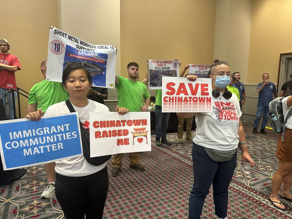 mayor hears from supporters and opponents of 76ers arena at crowded town hall