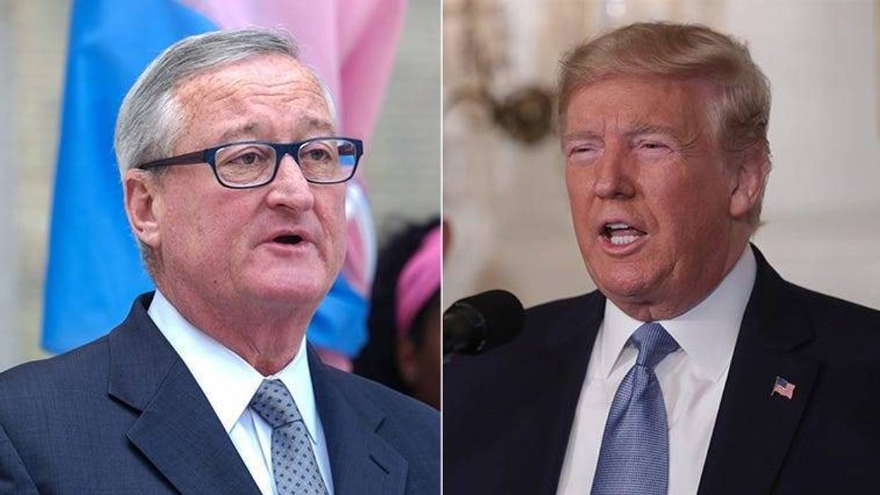 Mayor Jim Kenney and President Donald Trump