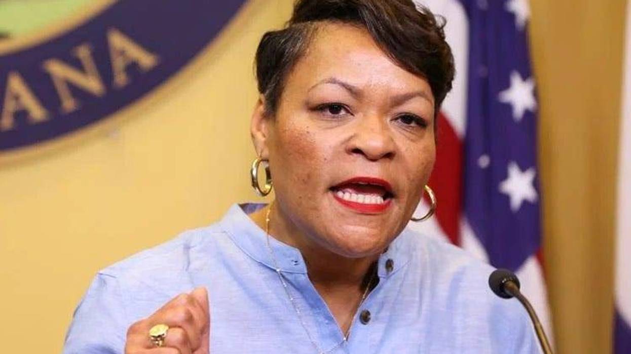 Mayor LaToya Cantrell during press conference.