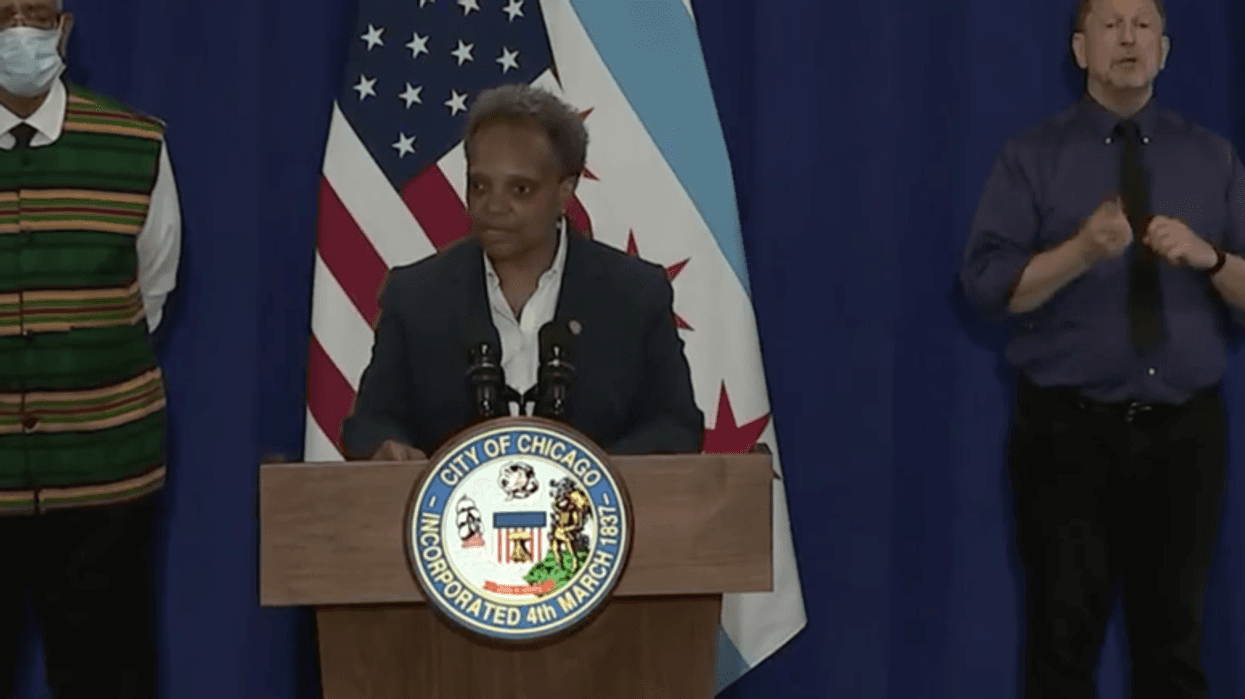 Mayor Lori Lightfoot and U.S. Rep. Bobby Rush