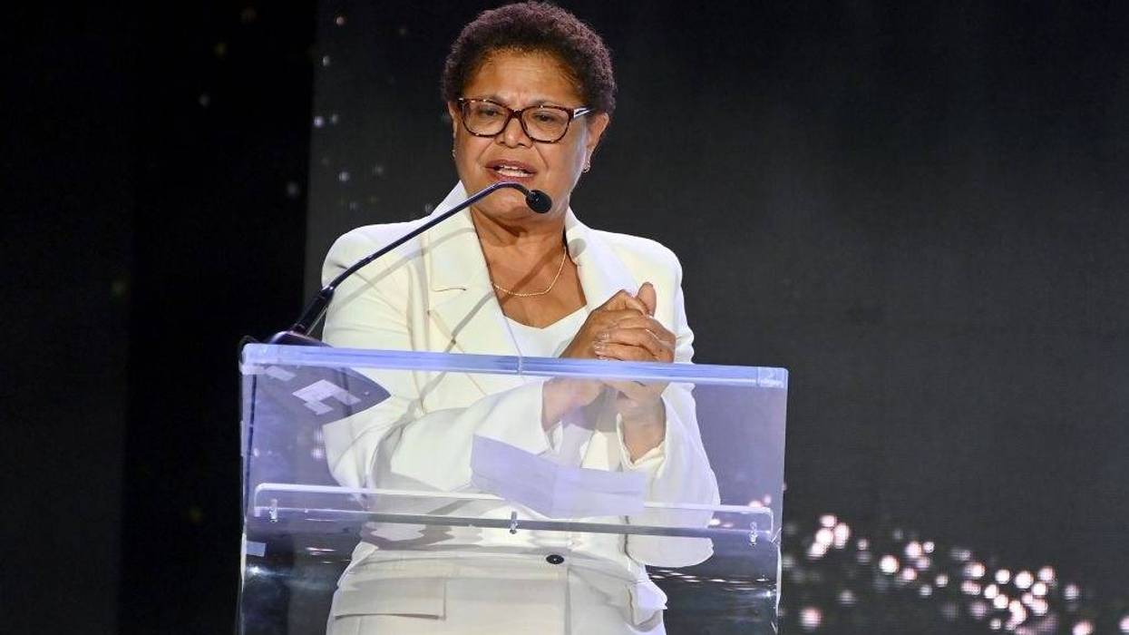 Mayor of Los Angeles Karen Bass speaks onstage during the 2023 ESSENCE Black Women In Hollywood Awards at Fairmont Century Plaza on March 09, 2023 in Los Angeles, California.