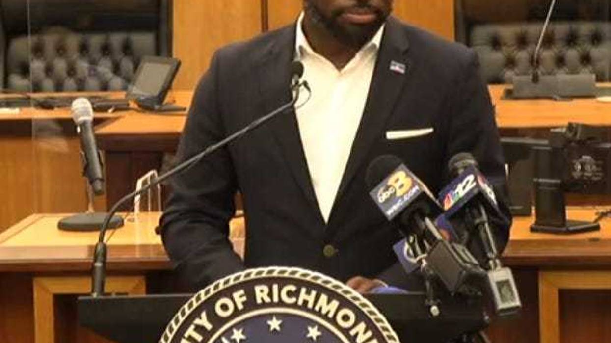 Mayor Stoney at a virtual press conference