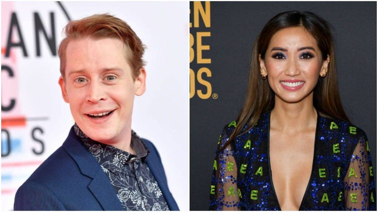 Mcaulay Culkin and Brenda Song