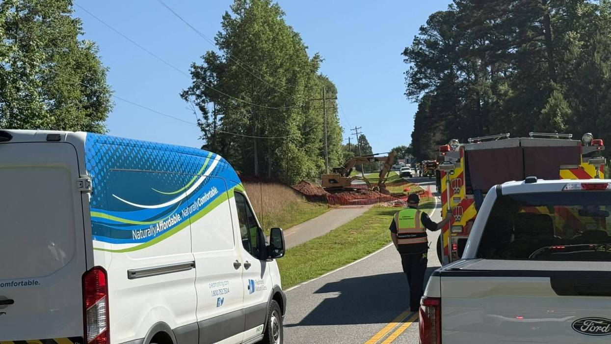 Road Reopens in Anderson After Gas Line Cut