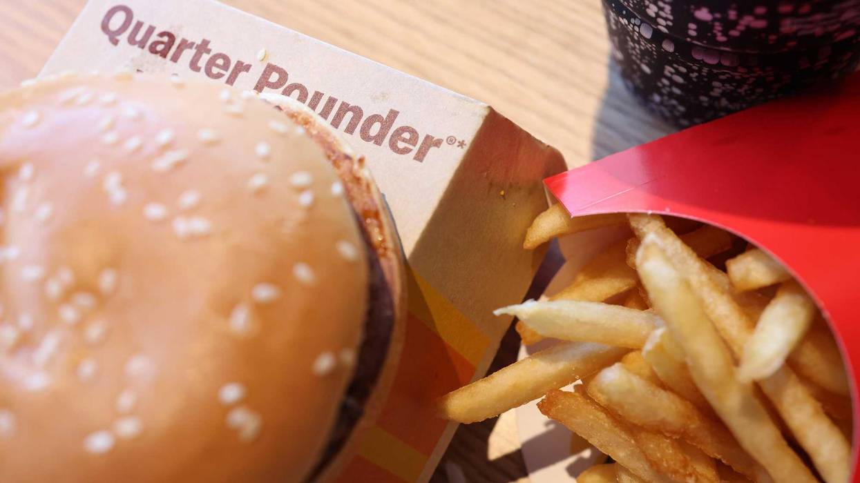 McDonald's Quarter Pounder hamburger meal