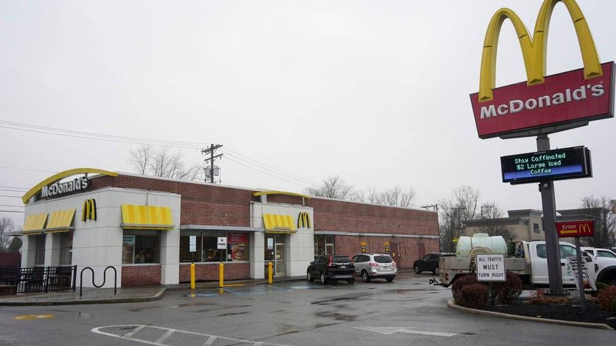 McDonald's restaurant, where an employee alerted authorities to a customer who was found with a weapon and writings linking him to the the brazen Manhattan killing of UnitedHealthcare's CEO, Monday, Dec. 9, 2024, in Altoona, Pa. (AP Photo/Gene J. Puskar)