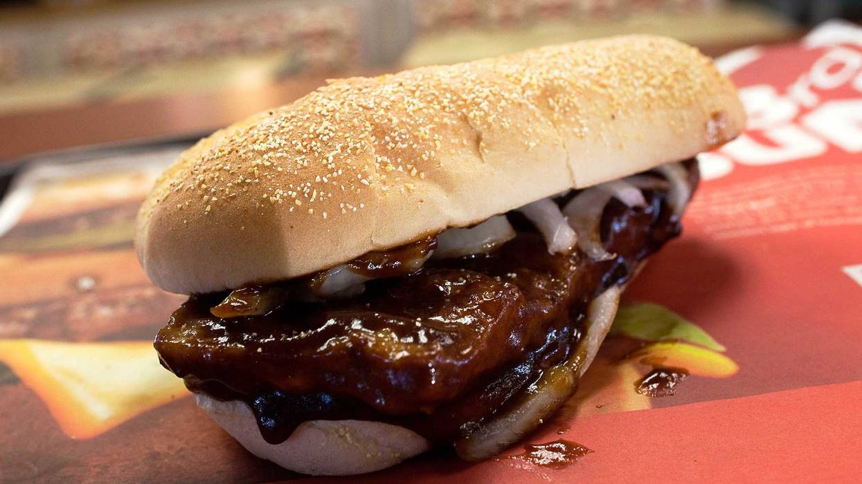 McRib on table