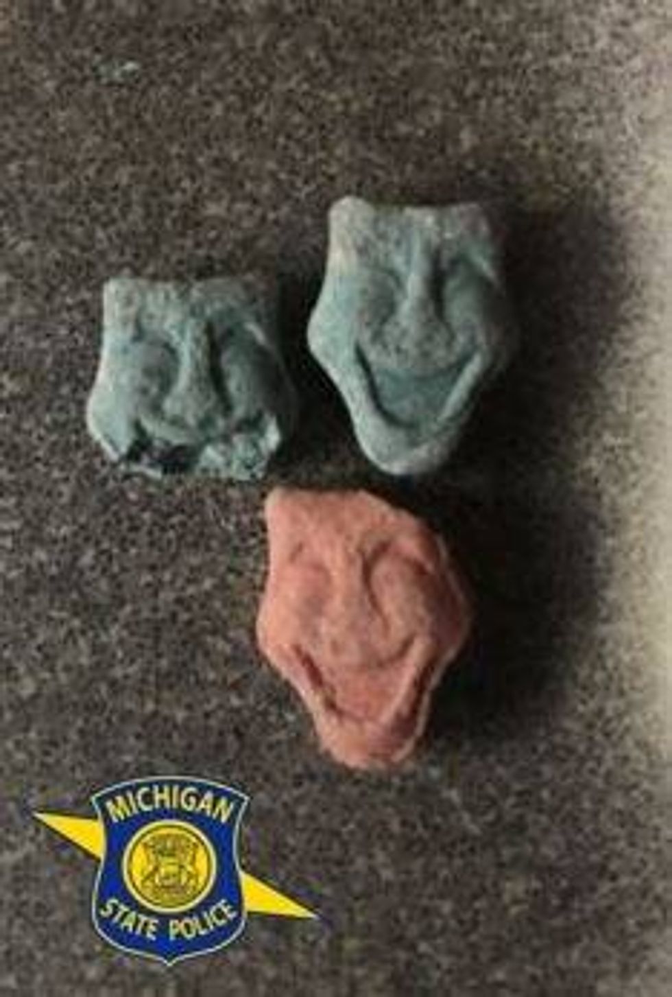 MDMA tablets seized during a traffic stop