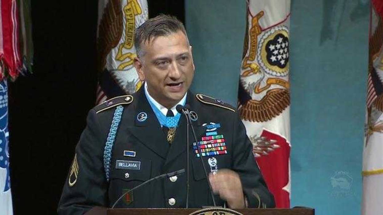 Medal of Honor recipient Staff Sgt. David G. Bellavia