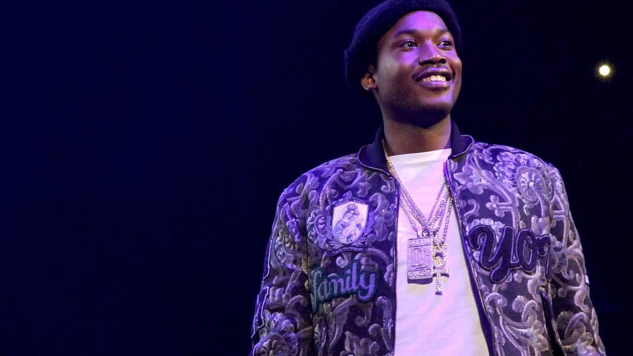 Meek Mill challenges his son to eat crickets.