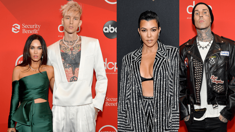 Watch MGK and Travis Barker double date with Megan Fox and Kourtney Kardashian