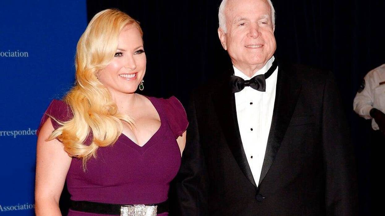 Meghan McCain, and Sen. John McCain attend the White House Correspondents' Association Dinner in Washington.