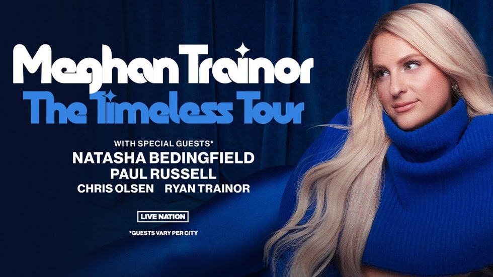 Meghan Trainor Timeless Tour graphic