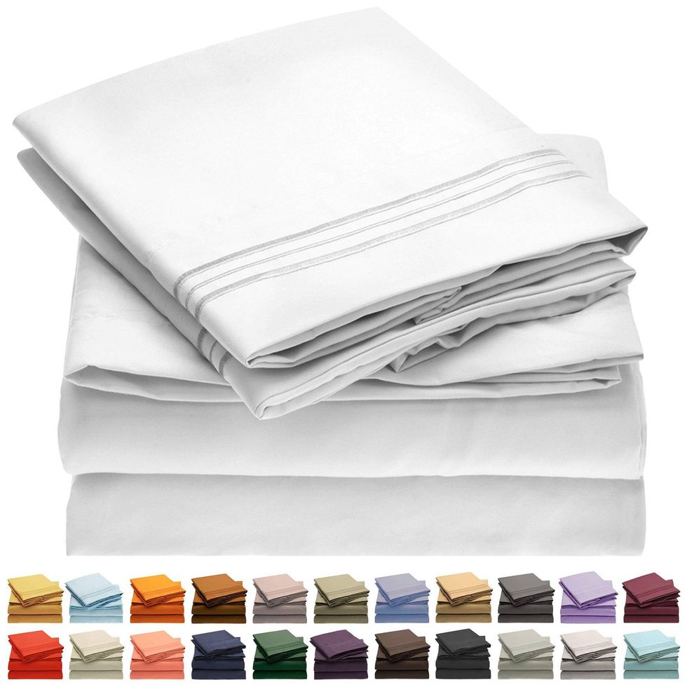Mellanni Bed Sheet Set, Brushed Microfiber 1800 Bedding Collection