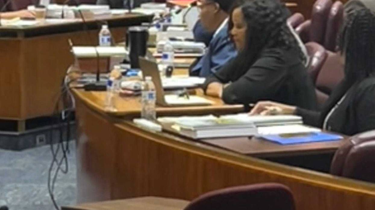 Members of Chicago mayor Brandon Johnson's finance team answer questions from aldermen during budget hearings at City Hall.