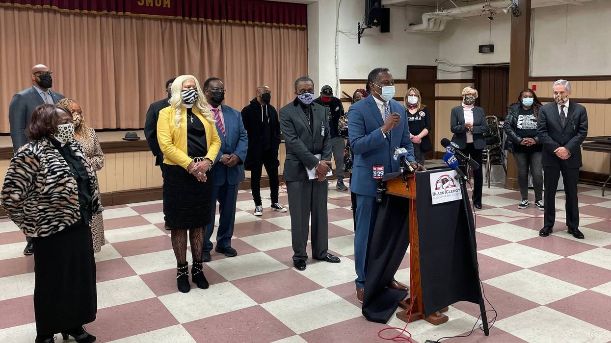Members of the Black Clergy of Greater Philadelphia and Vicinity discuss their "Framework for Violence Elimination" plan.