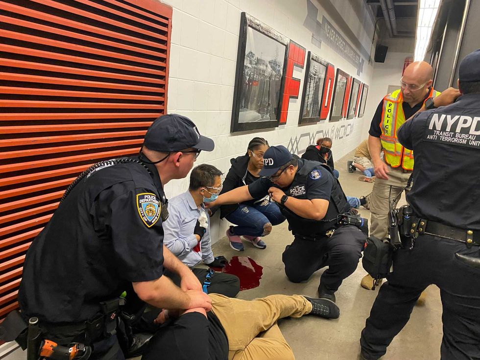 Members of the NYPD Transit Bureau