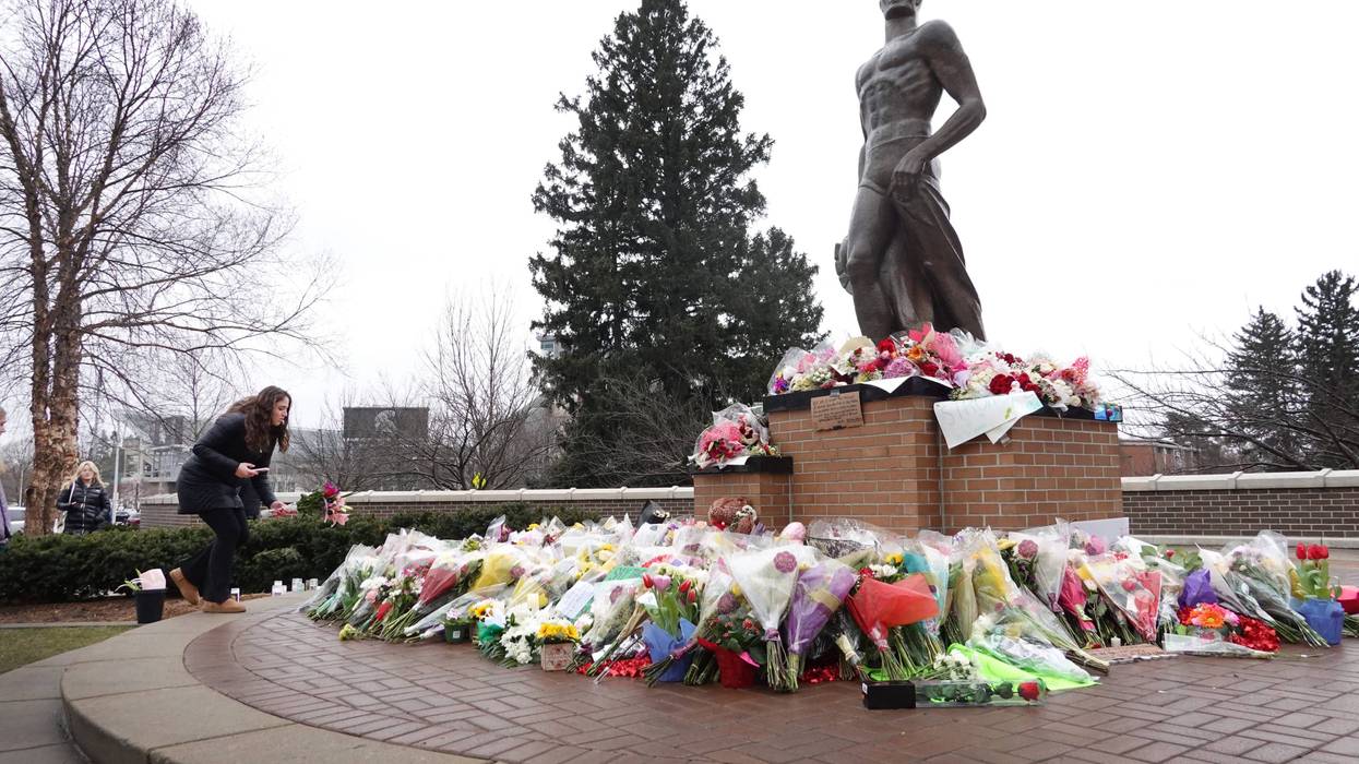 Memorial at MSU's Spartan Statue