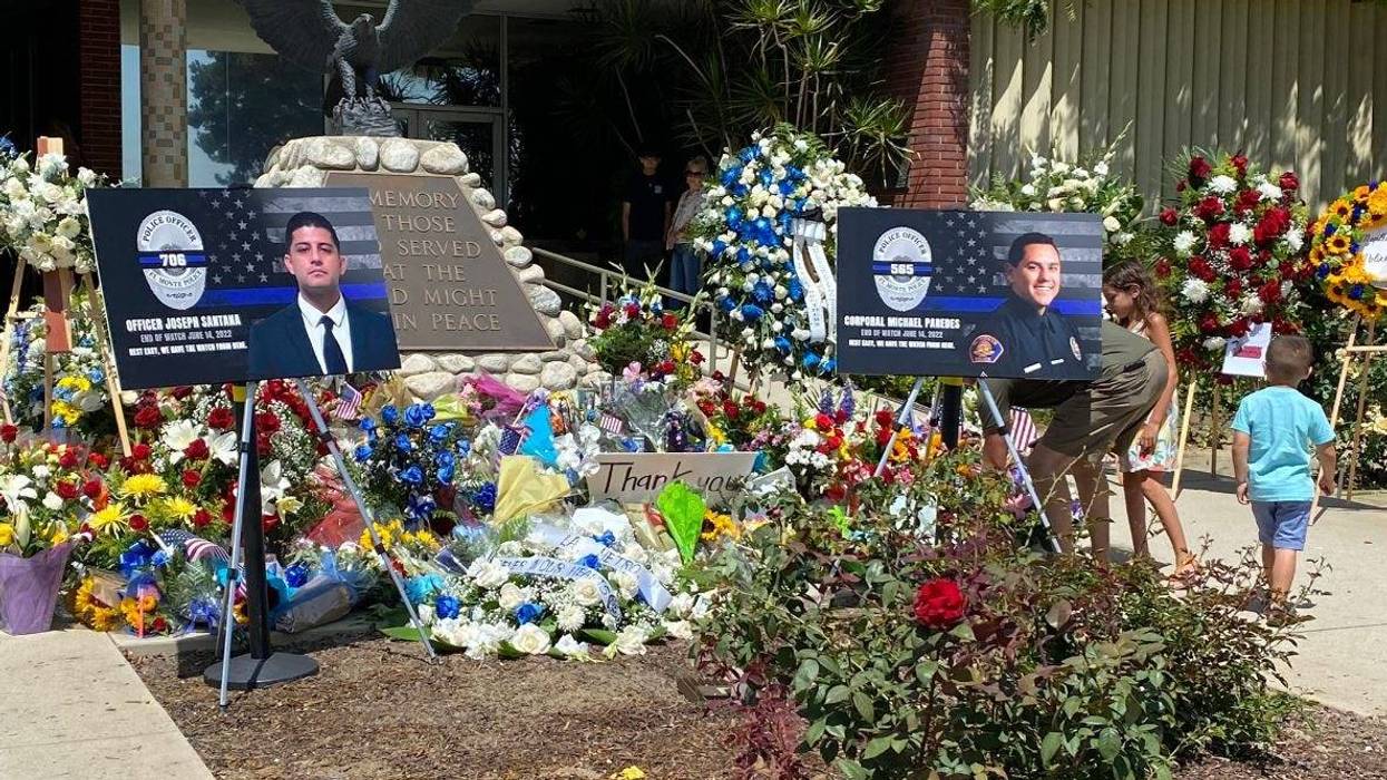 Memorial for El Monte police officers killed in shooting