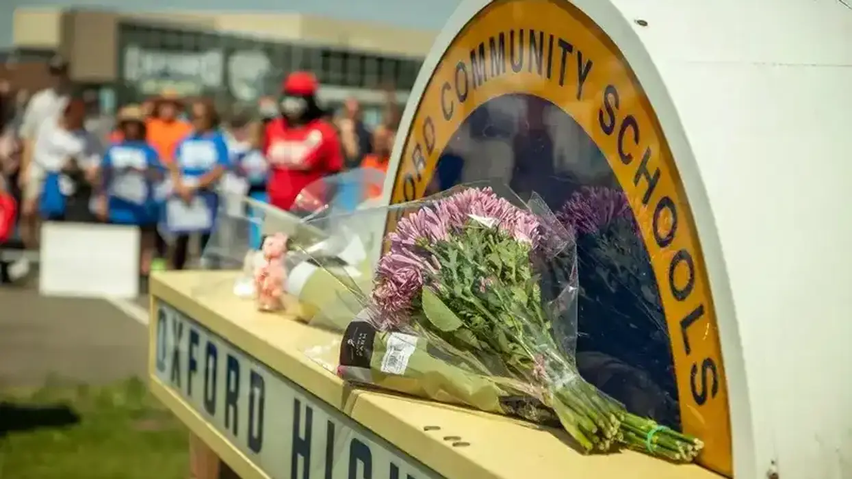Memorial outside Oxford High School