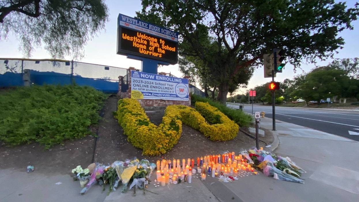 Memorial outside Westlake High school