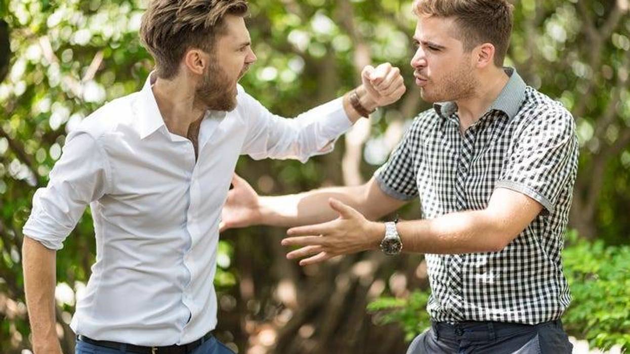 Men arguing
