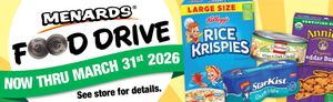 Menards Food Drive