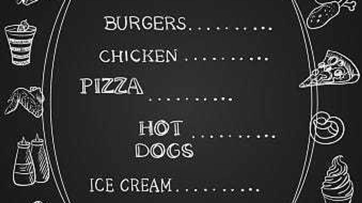 Menu items