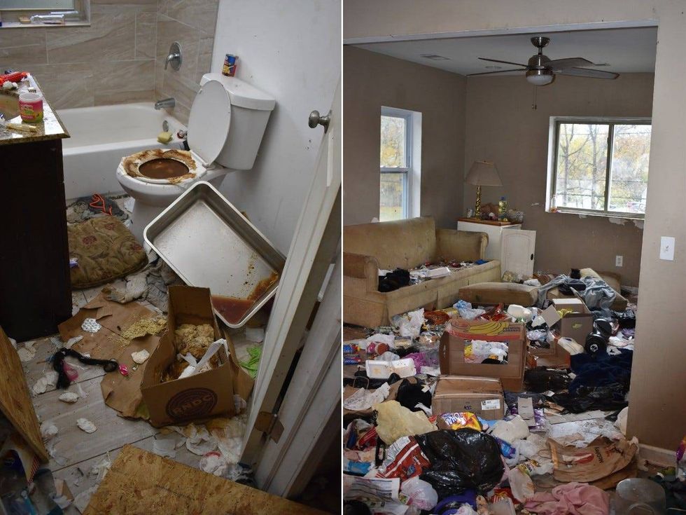 Mess found in the apartment last Friday.