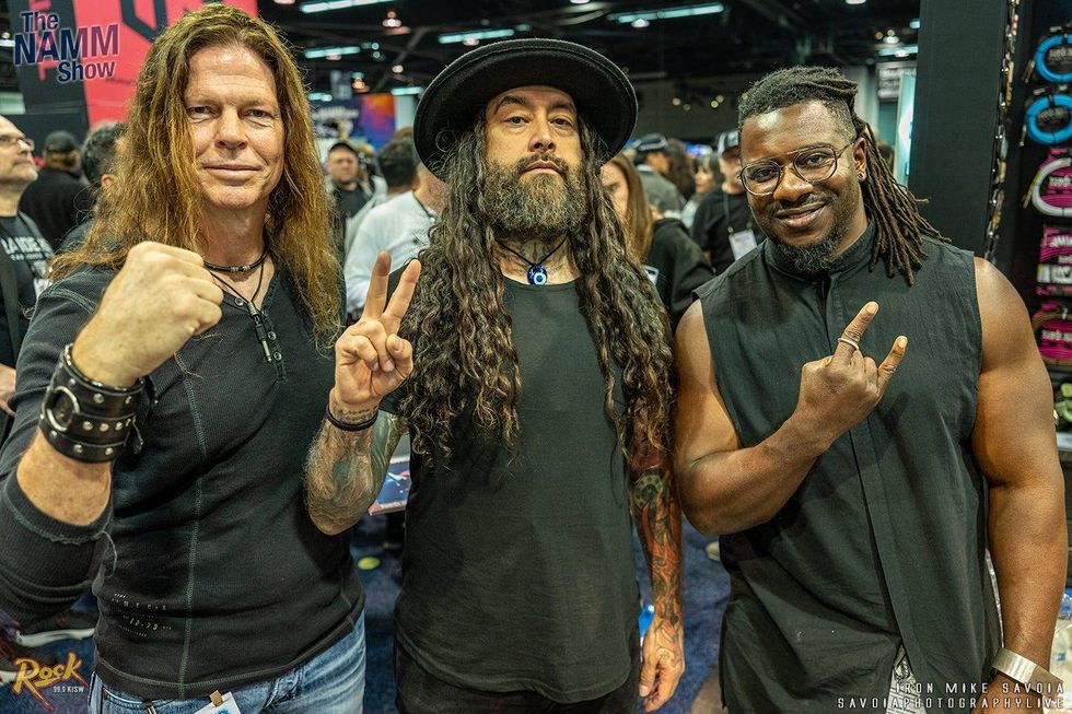 Metal guitar gods Chris Broderick / Cesar Soto / Tosin Abasi - NAMM Show - Anaheim, CA Convention Center 1/24/26