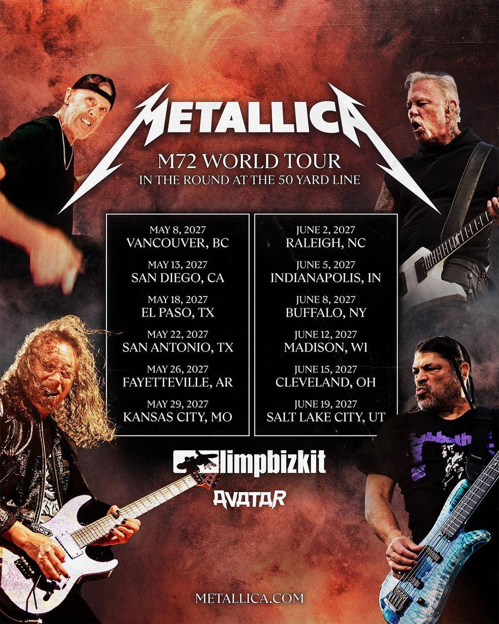 Metallica 2027 tour dates