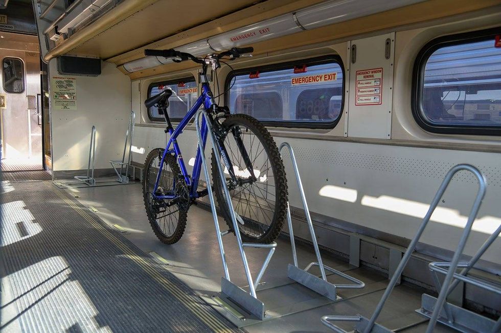 Metra introduced Saturday its first bike car on the Milwaukee District North Line, answering the call from bike enthusiasts to have more room for bicycles on its trains.