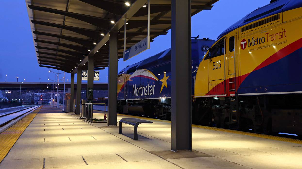 Metro Transit says a collision has halted Northstar Commuter Rail service Friday morning between the Twin Cities and Big Lake.