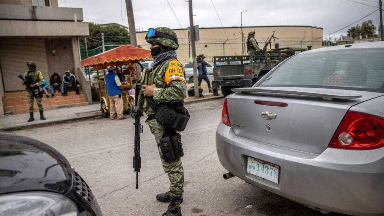Mexican military police in Matamoros, Mexico.