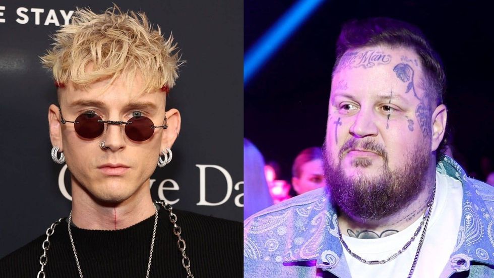 MGK and Jelly Roll teamed up for a trip down a 'Lonely Road' for new collab