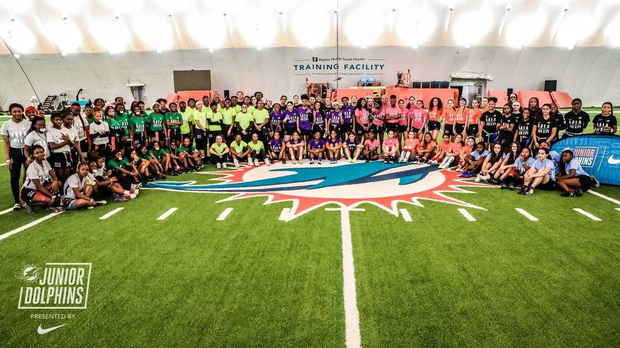 Miami Dolphins/Nike Girls Fag Football