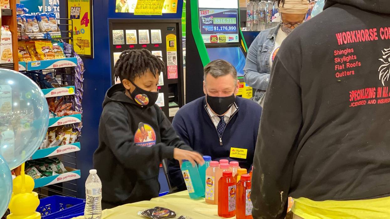 Micah Harrington made his supermarket debut on Wednesday.