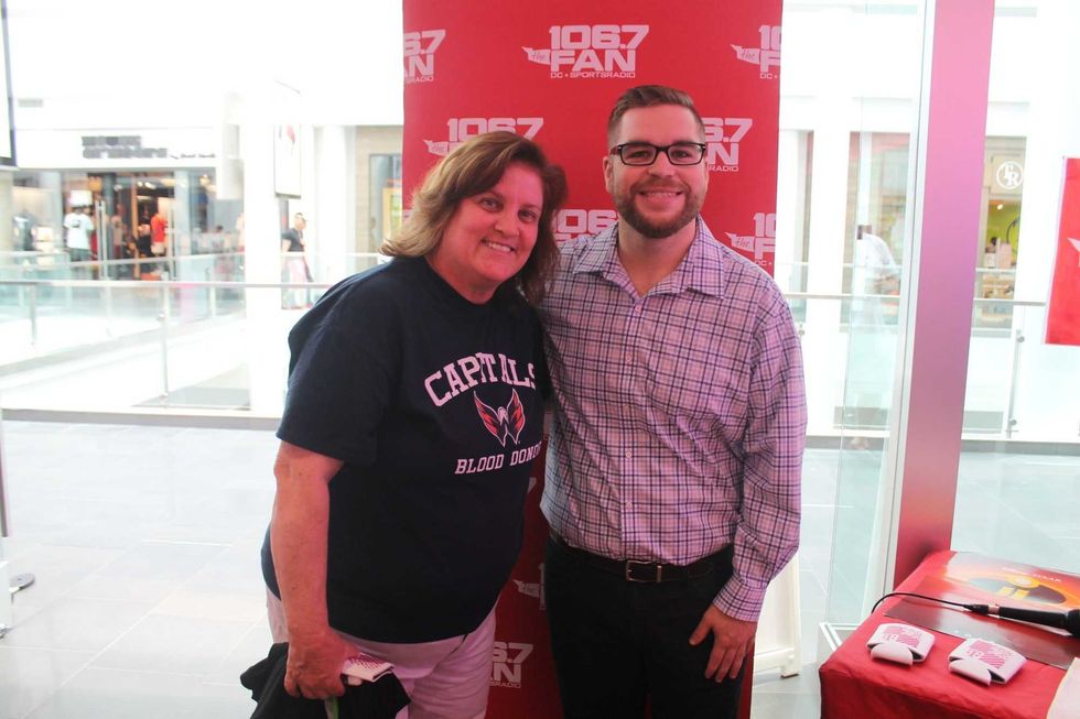 Michael A. Taylor, of the Washington Nationals, joins 106.7 The Fan's Grant Paulsen to meet and greet fans at T-Mobile in Pentagon City.