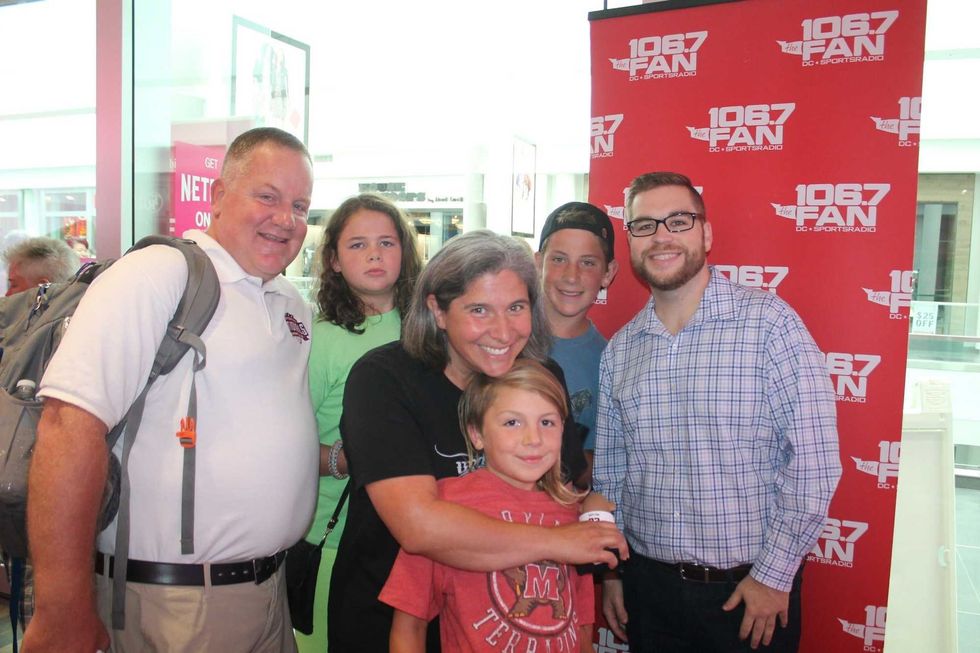 Michael A. Taylor, of the Washington Nationals, joins 106.7 The Fan's Grant Paulsen to meet and greet fans at T-Mobile in Pentagon City.