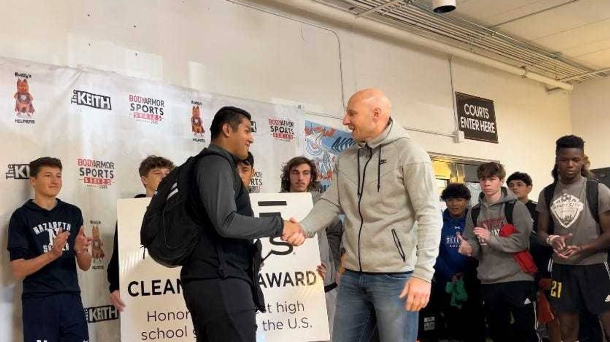 Michael Calderon and Brad Guzan